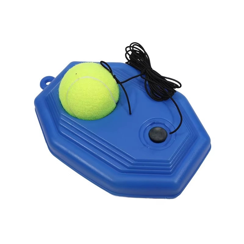 Heavy Duty Tennis Training Aids Base with Elastic Rope Ball Practice Self-Duty Rebound Tennis Trainer Partner Sparring Device